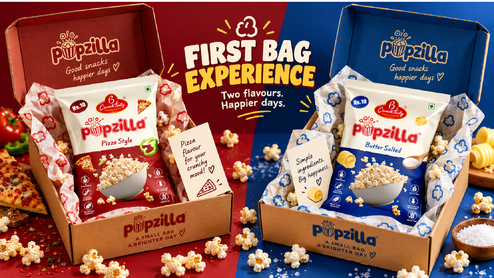 Popzilla — Popcorn  Branding presentation 6