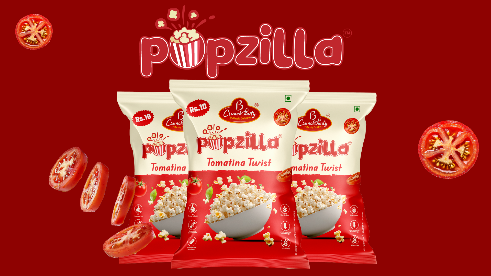 Popzilla — Popcorn  Branding presentation 2