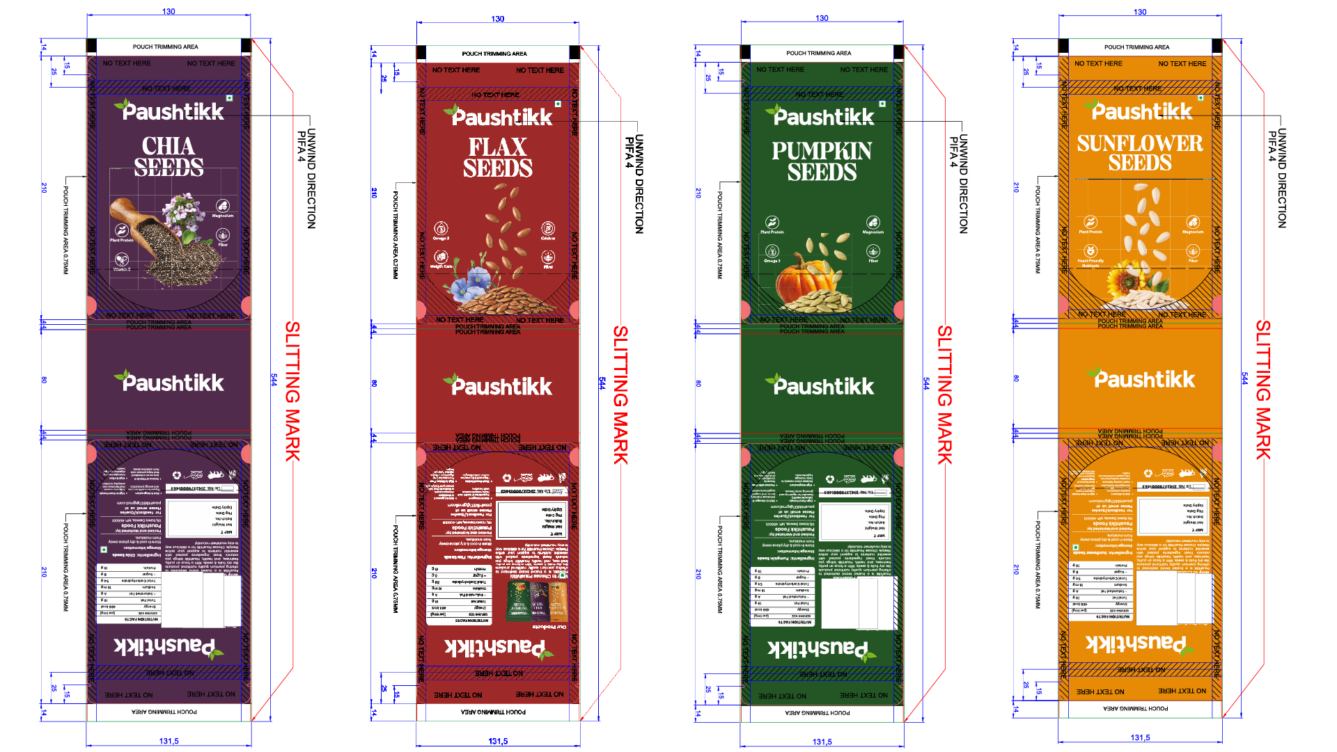 Nubloom — Makhana Range Packaging presentation 4